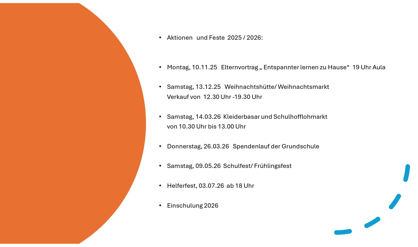 Termine und Aktionen des Fördervereins Bild