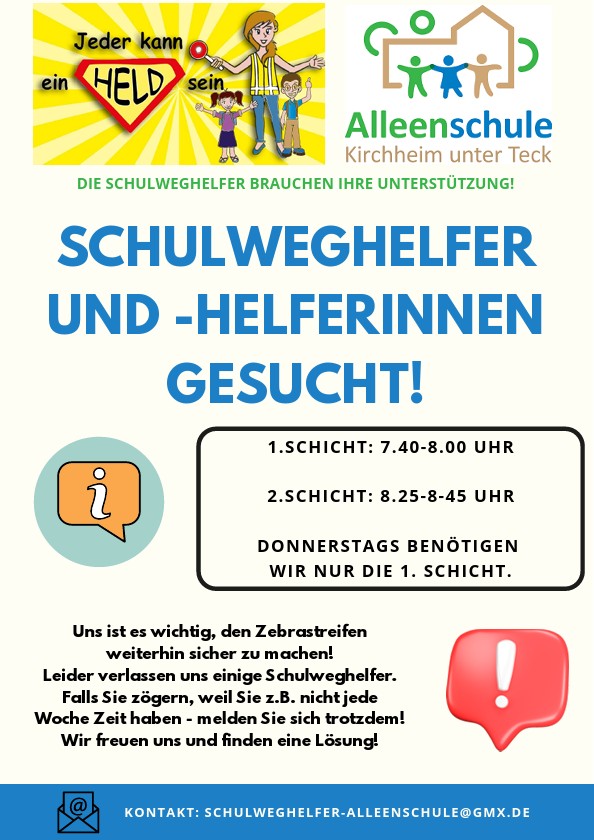 Schulweghelfer/innen dringend gesucht Bild